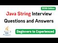Java String Interview Questions and Answers