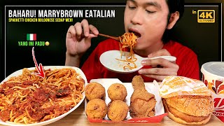 NEW Marrybrown Eatalian Spaghetti Bolognese (Mukbang Malaysia)