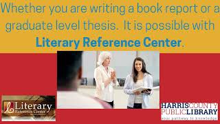 How to use Literary Reference Center