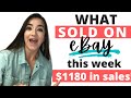 What Sold On eBay This Week: $1180 In Sales! (See what thrift store items I flipped!)