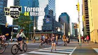 Toronto walk in 4k - some southcore, some waterfront, and some people!