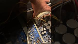 The NAD 218 THX 2x660W/2Ohm -  the biggest toroidal transformer I ever saw