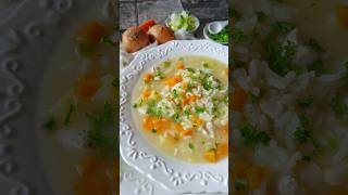 Einfache und sehr schnelle Reissuppe mit Hähnchen #shorts #einfacherezepte