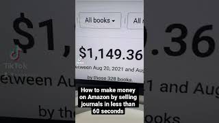 How to make money on Amazon selling blank journals in 60 seconds! 🔥📚