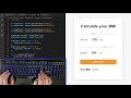 ASMR Programming - Coding BMI Calculator - No Talking