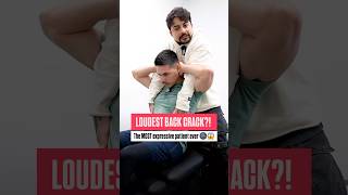 The LOUDEST Back Crack Ever‼️😱  #chiropractic #asmr #trending #shorts