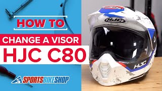 How to change a visor: HJC C80 motorcycle helmet