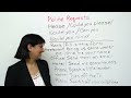 conversational english how to make polite requests