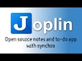 Joplin app - open source note taking and to-do application