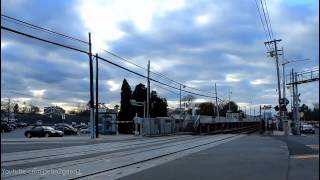 LIRR: Double Speedy Eastbound Diesel Trains at Bethpage RR (DM/DE30AC)