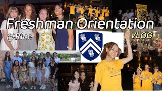 Freshman Orientation VLOG @ Rice University 💙🦉💙