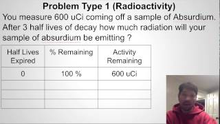 XRayBob Radioactive Decay Math Examples