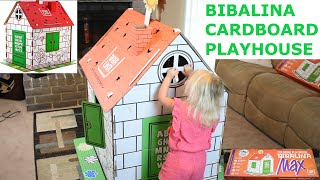 Bibalina Cardboard Coloring Playhouse For Kids