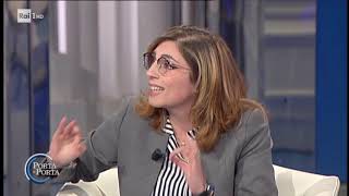 Laura Castelli ospite a Porta a Porta Rai1 21-11-2018