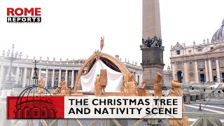 Vatican makes final preparations before lighting Christmas tree and Nativity scene