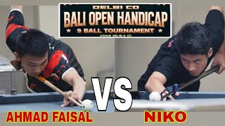 AHMAD FAISAL VS NIKO BALI OPEN HANDICAP 9 BALL