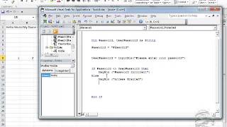 MicroComputer Apps Excel Tutorial 7: Intro to IF Statements - Password protected Macro