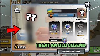 I BEAT AN OLD LEGENDARY PLAYER 😮 IN COMMUNITY SHOWCASE - Hill Climb racing 2