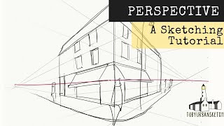 Drawing Perspective Made Easy // Urban Sketching Tutorial for Beginners