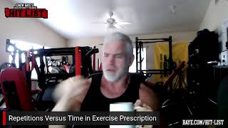 Repetitions Versus Time in Exercise Prescription