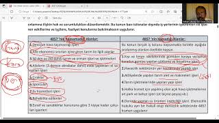 2023 ARALIK 3.  DERS 4857 SAYILI İŞ KANUNU