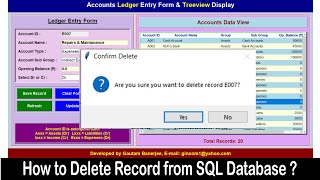 How to Delete Records from SQL Database with Python coding #python