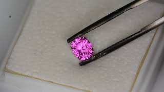 1.08ct pink Sapphire with Lotus report