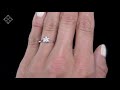 shooting star diamond ring stellato collection in 9k white gold e5038