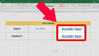 Como hacer hipervínculos inteligentes en Excel 2020 (Hipervínculo Dinámico)