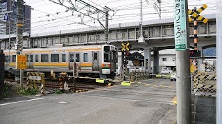 JR 東海道線【No.254】楠踏切・通過・走行映像　静岡県静岡市清水区