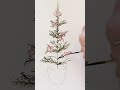 Learn How To Paint a Christmas Tree In Under a Minute | Mini Watercolor Tutorial with Sarah Cray