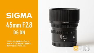 頼りになるコンパクト標準レンズ SIGMA 45mm F2.8 DG DN - DCPNVLOG #103 [4K]