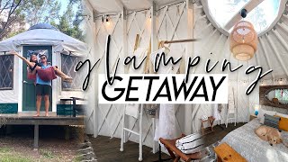 COZY GLAMPING GETAWAY | glamping at Lucky Arrow Retreat for our wedding anniversary!