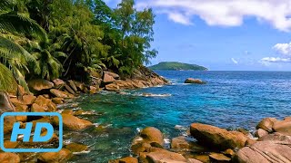 Seawaves in Blue Tropical Island HD. Flowing waters, Ocean, Relaxation, Stress Relief, ASMR 5h