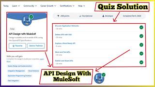 API Design with MuleSoft | Salesforce Trailhead | Quiz Solution