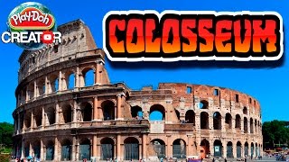 How to build Roman Colosseum (Coliseum of Rome) with Playdoh Как сделать Колизей из пластилина