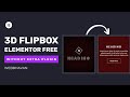 Create a 3D Flip Box in Elementor FREE – No Extra Plugins Needed!