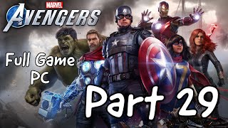 MARVEL AVENGERS Full Game PC Gameplay Part 29 - BLACK WIDOW Iconic Mission Ending (No Commentary)