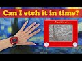 Can I etch a sketch Starry Night in 5 minutes or less?