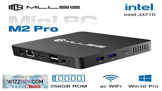 MLLSE M2 Pro Mini PC Intel Celeron J3710 CPU 8G RAM 256G Review