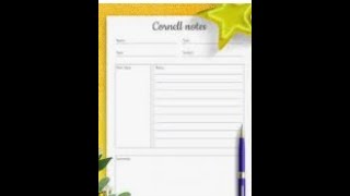 How to create Cornell Notes Template