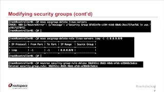 Working with Security Groups