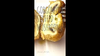 Fried Gorgonzola Stuffed Mushrooms