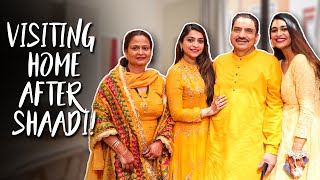 Visiting home for the first time after Shaadi | Girisha Vlogs