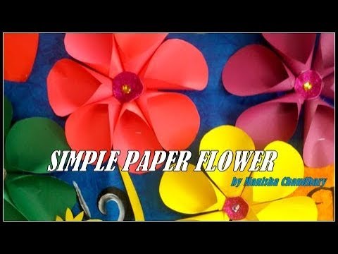 Simple paper flower tutorial Simple paper flower tutorial