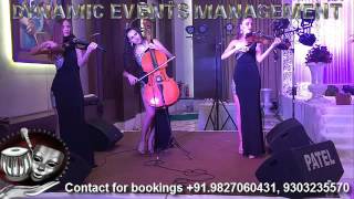 International Female Saxophone Violin Harp Flute Cello  Guitar Artist India for Weddings