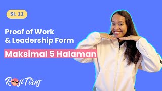 SI. 11 -  Penjelasan Proof of Work & Leadership form Beasiswa SISGP