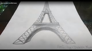 How to draw an eiffel tower
