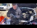 How to replace thermostat, serpentine belt, fan and EGR valve on 2005 Freightliner sprinter