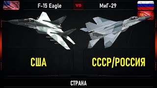 McDonnell Douglas F 15 Eagle vs МиГ 29. Сравнение истребителей четвертого поколения США и России.